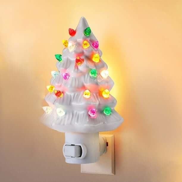 Christmas Ceramic Tree Night Light