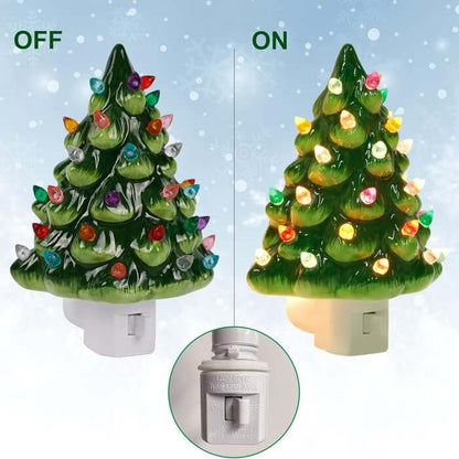 Christmas Ceramic Tree Night Light