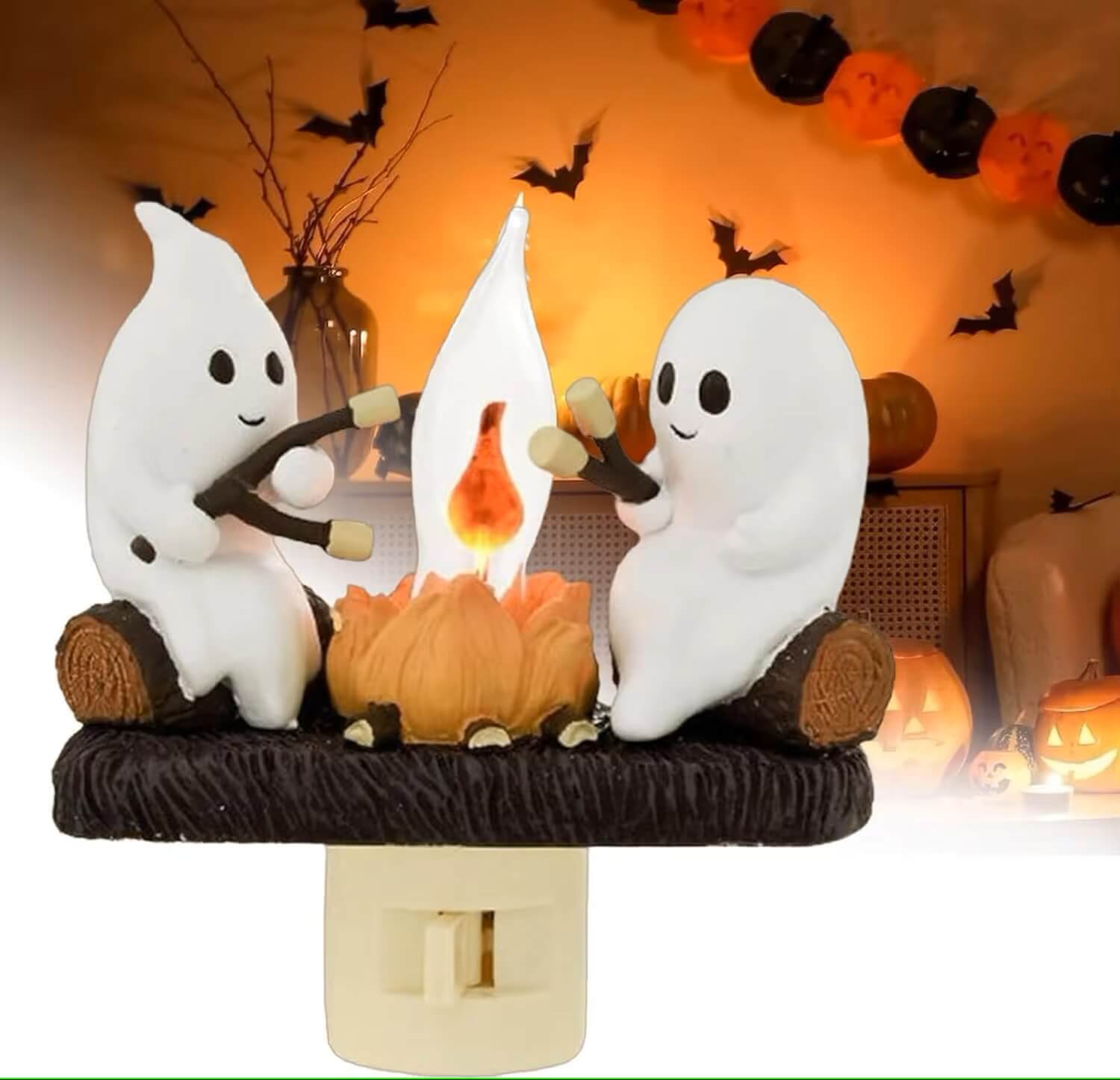 🎃✨ Charming Ghost Nightlight 👻🕯️