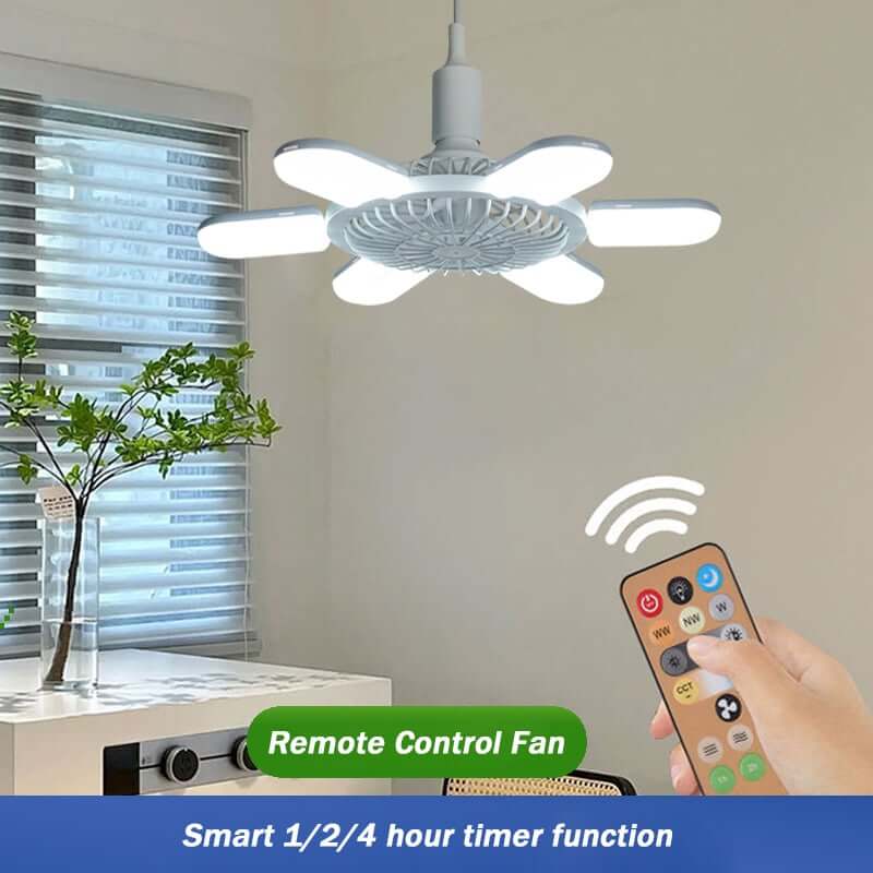 U-Shape LED Folding Blade Fan Light