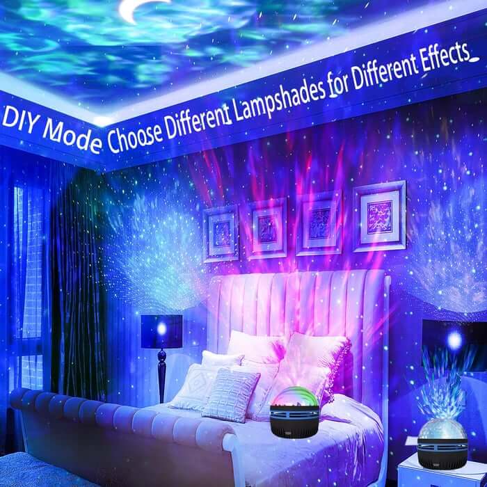 🔮2 in 1 Northern Lights and Ocean Wave Projector - With 14 Light Effects