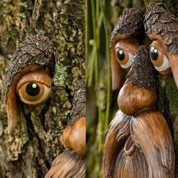 🌳Unique Bird Feeders for Outdoors-Old Man Tree Art