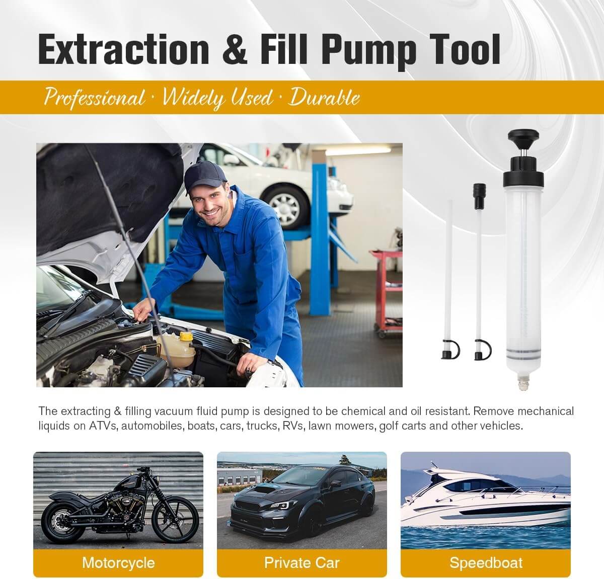 SwiftOil™ Professional Dual-Use Oil Extraction & Fill Tool