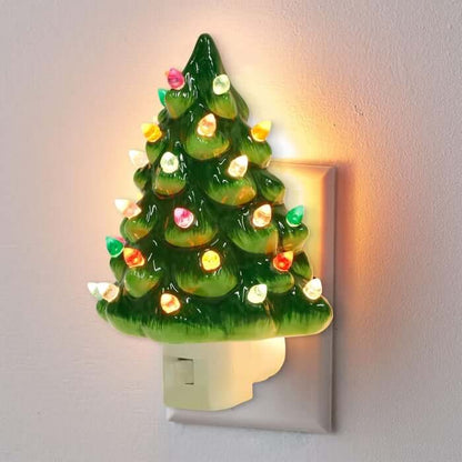 Christmas Ceramic Tree Night Light