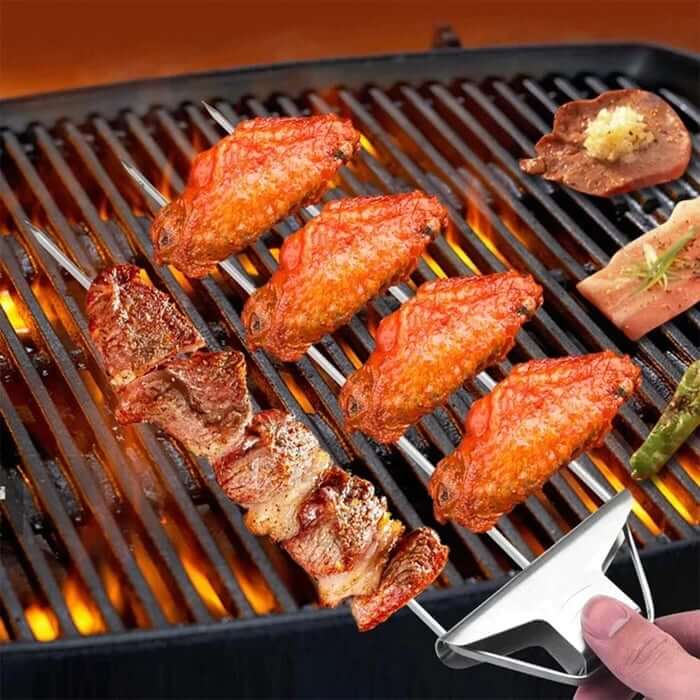 2 PCS - 3 Way Grill Skewers - GrillSavant